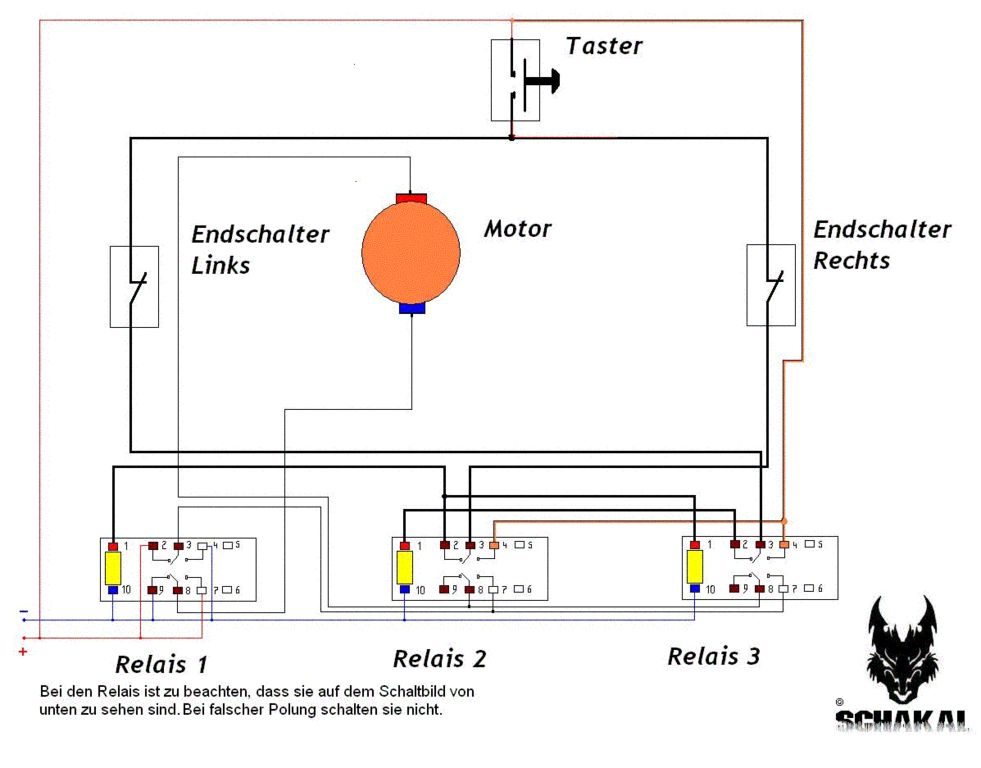 Schaltplan Motorsteuerung Mit Endschalter